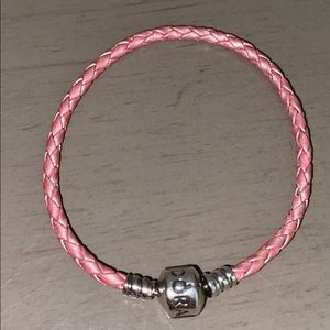 Pandora Pink Leather Bracelet